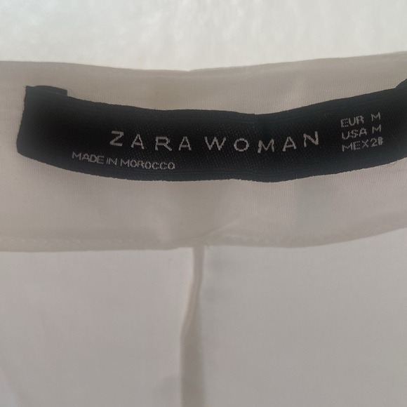 Zara white asymmetric tunic with bow - Picture 5 of 5